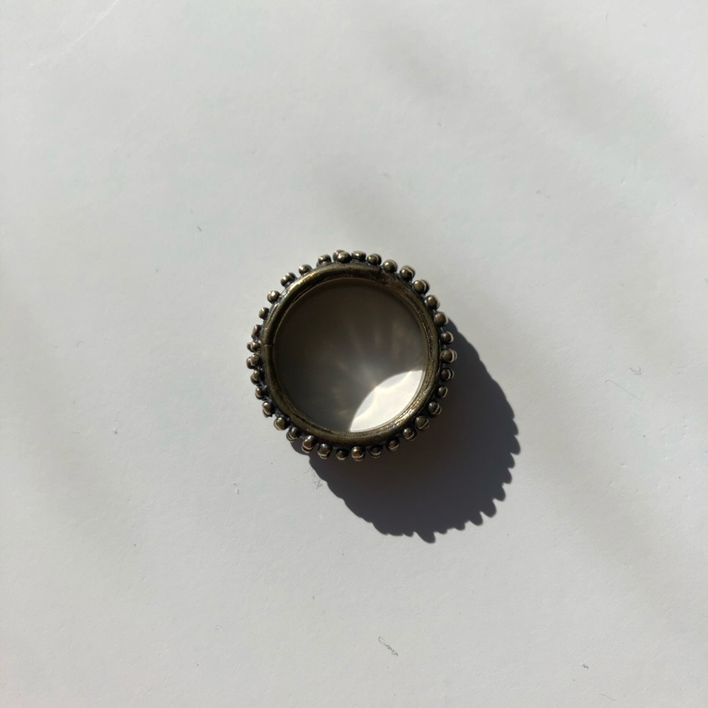 Dream Collective braille cast brass ring
